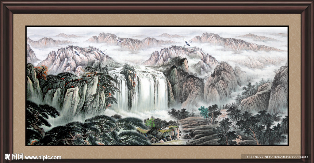 山水风景画图