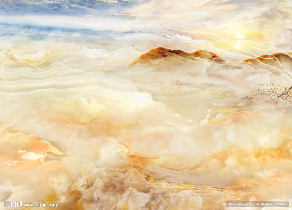 大气山水高清石纹大理石纹背景墙