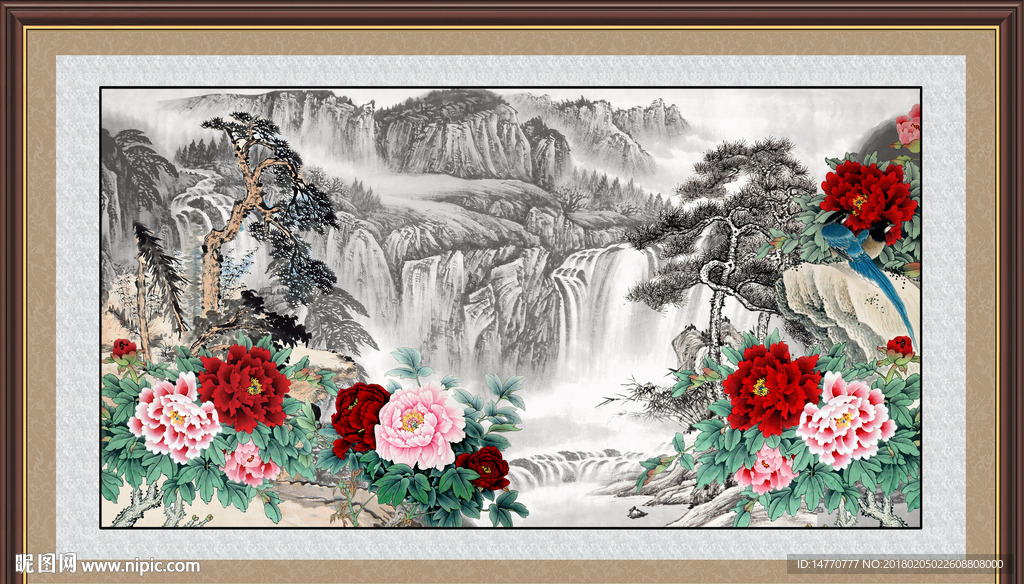 国画牡丹