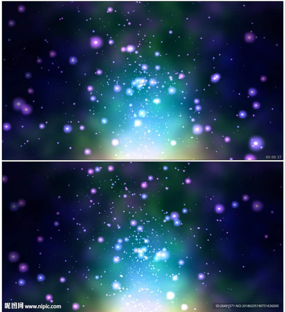 4K梦幻唯美动感粒子光效背景