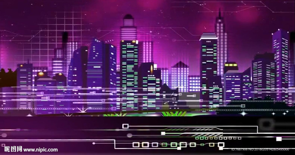 地铁轻轨火车窗外夜色夜景楼宇
