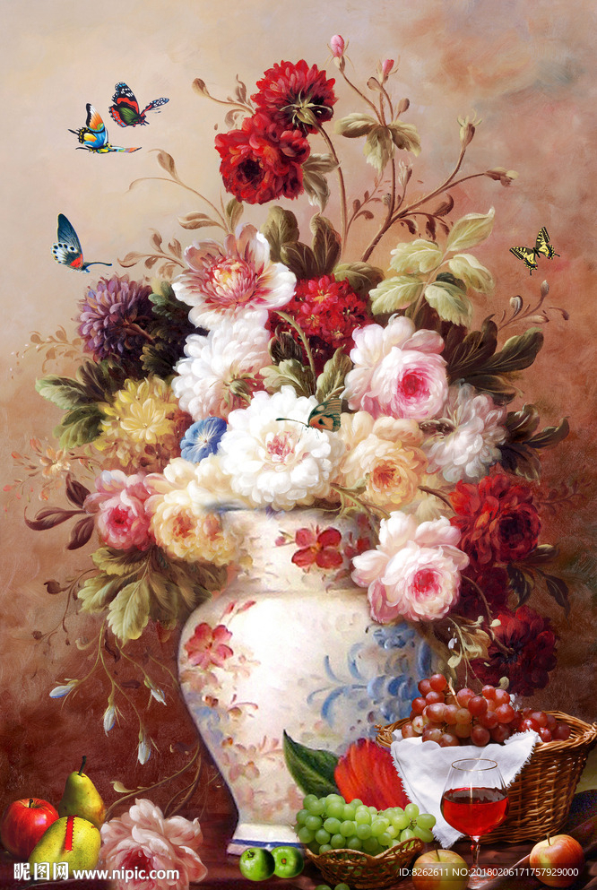 花卉油画