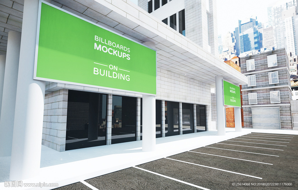 户外广告牌样机