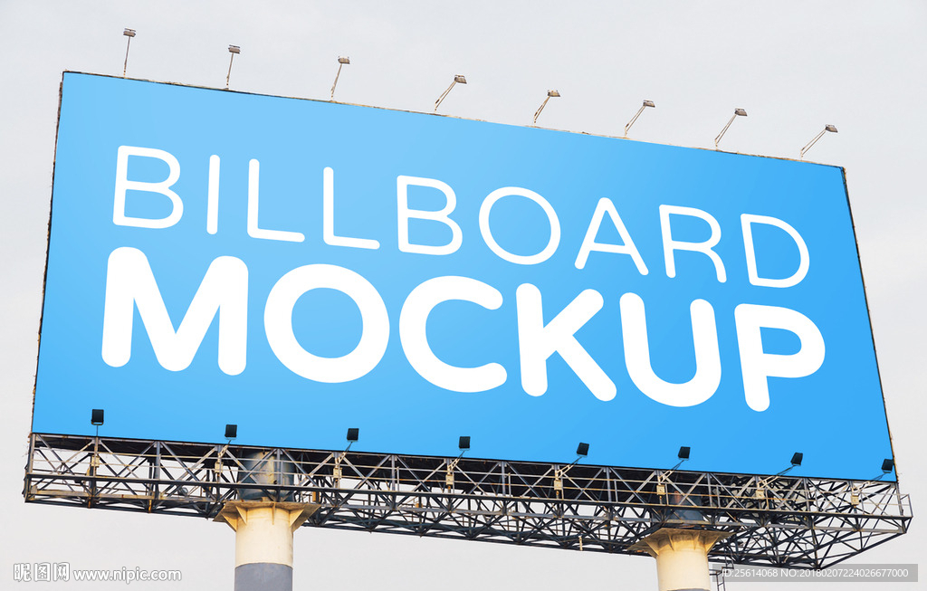 户外广告牌样机