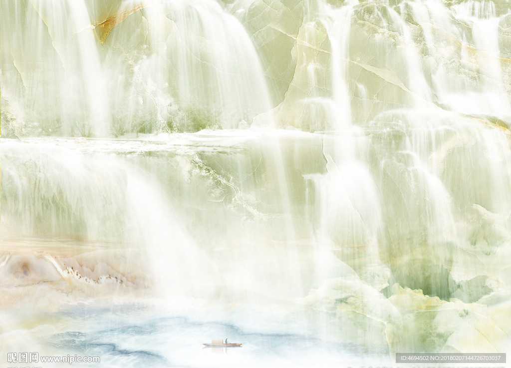 大气山水高清石纹大理石纹背景墙