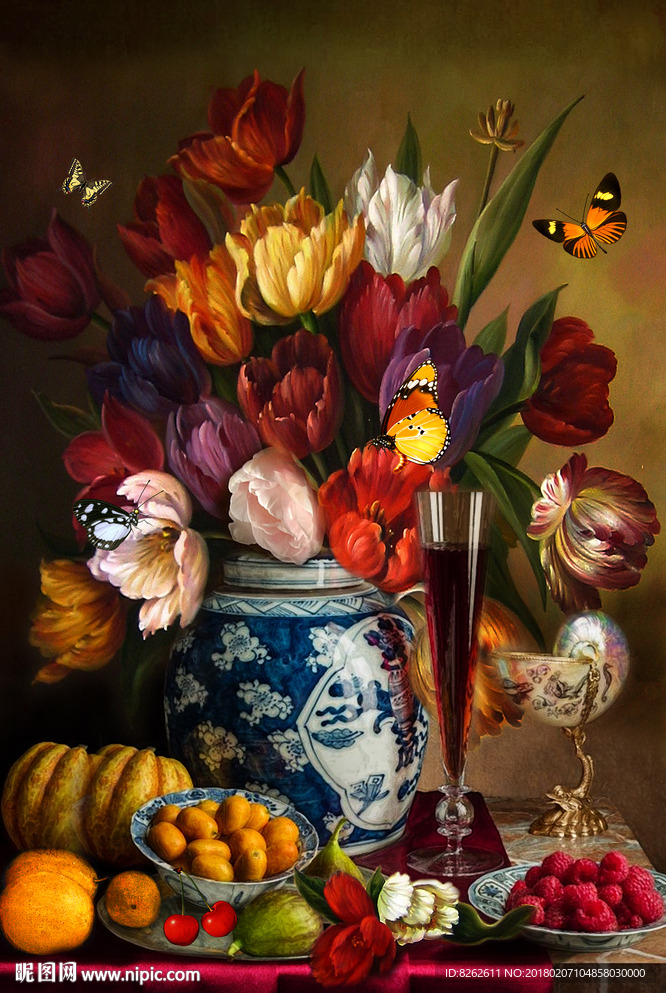 花卉油画