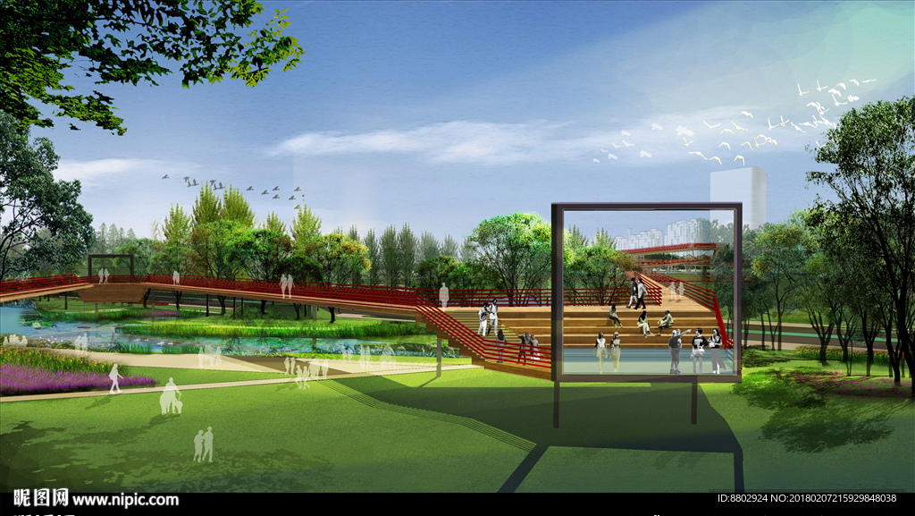 景观高架桥局部效果图