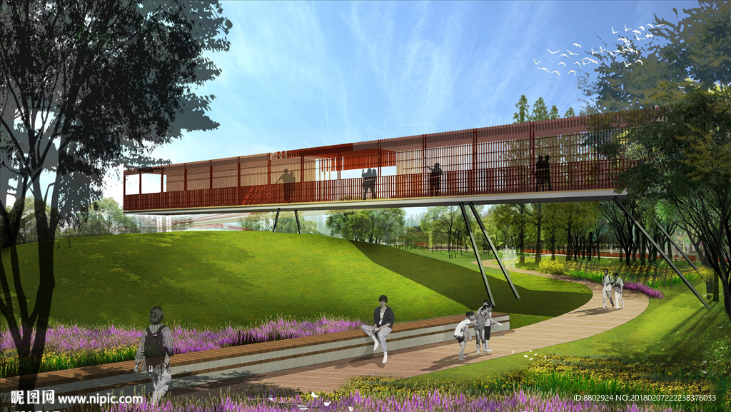 城市绿地效果图