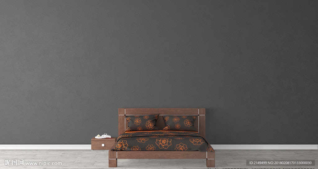 墙面壁纸效果图样机模板