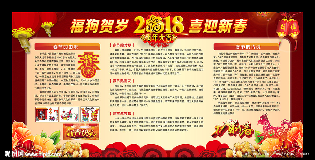 2018春节宣传栏