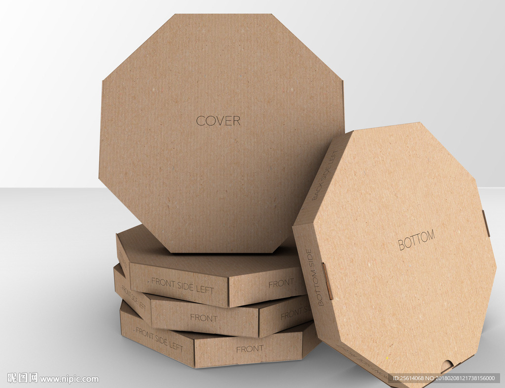 披萨盒样机