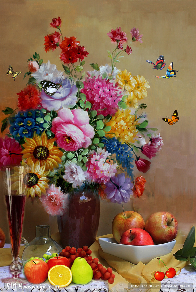 花卉油画