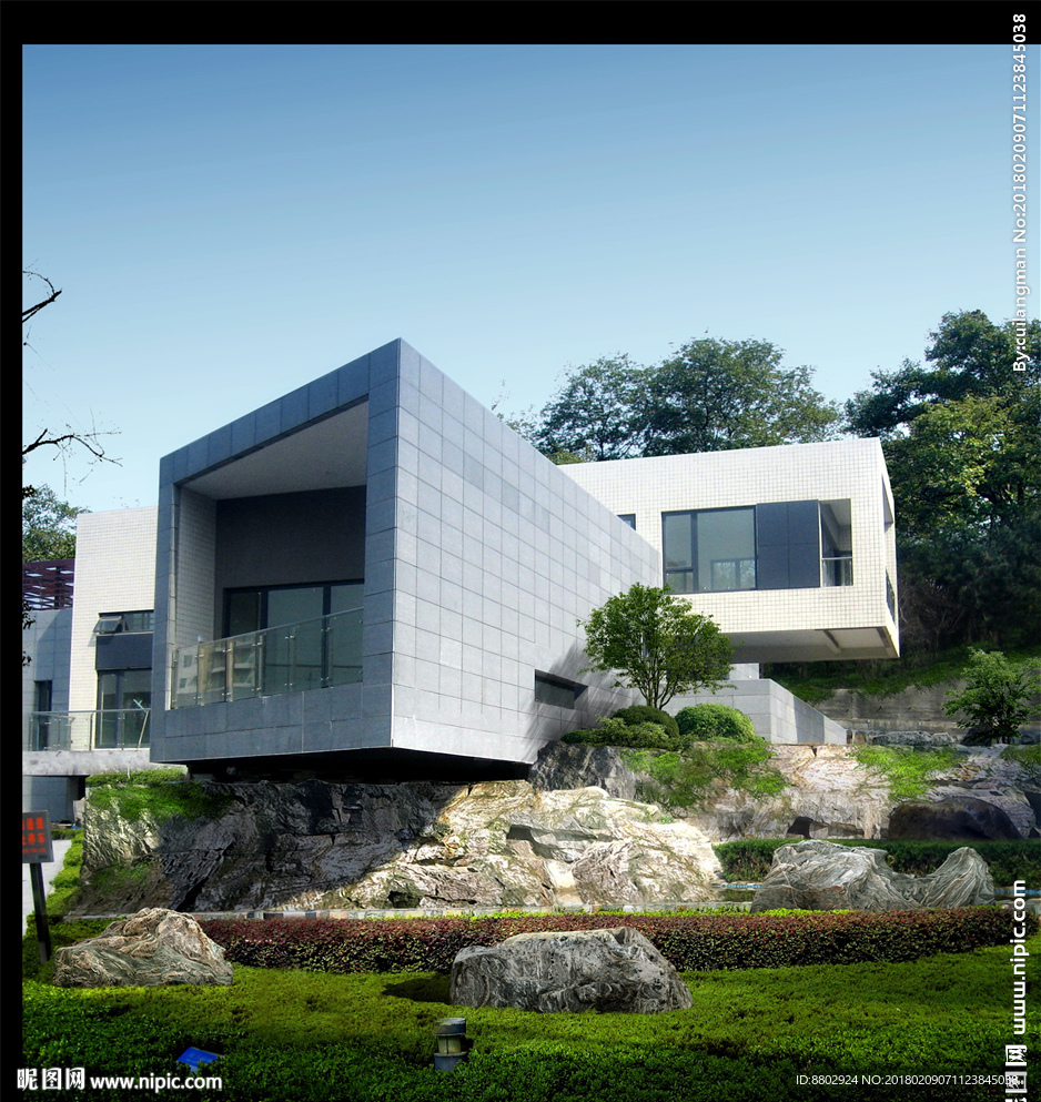 现代别墅效果图