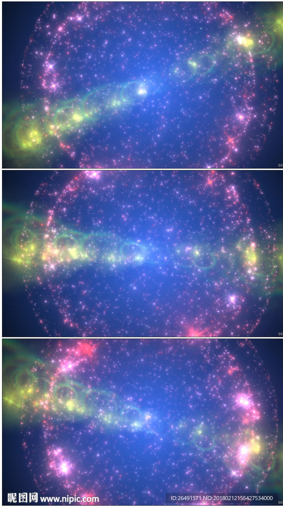 4K唯美梦幻粒子光点特效背景