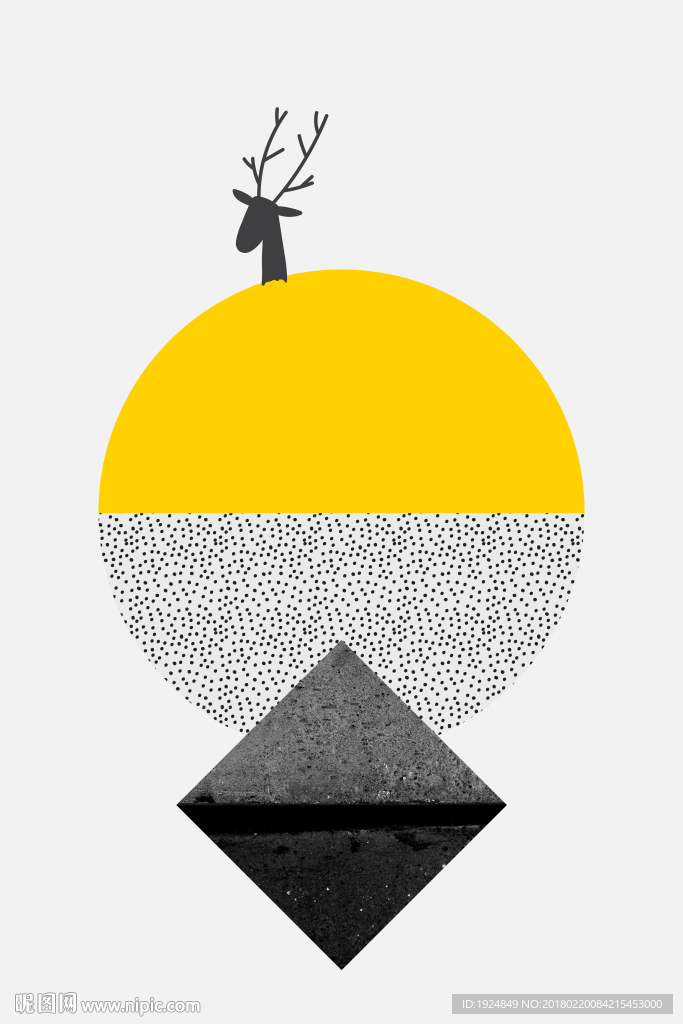 简约抽象北欧风格装饰画