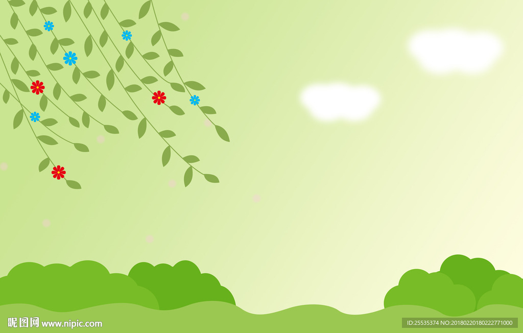 小清新春天背景图片