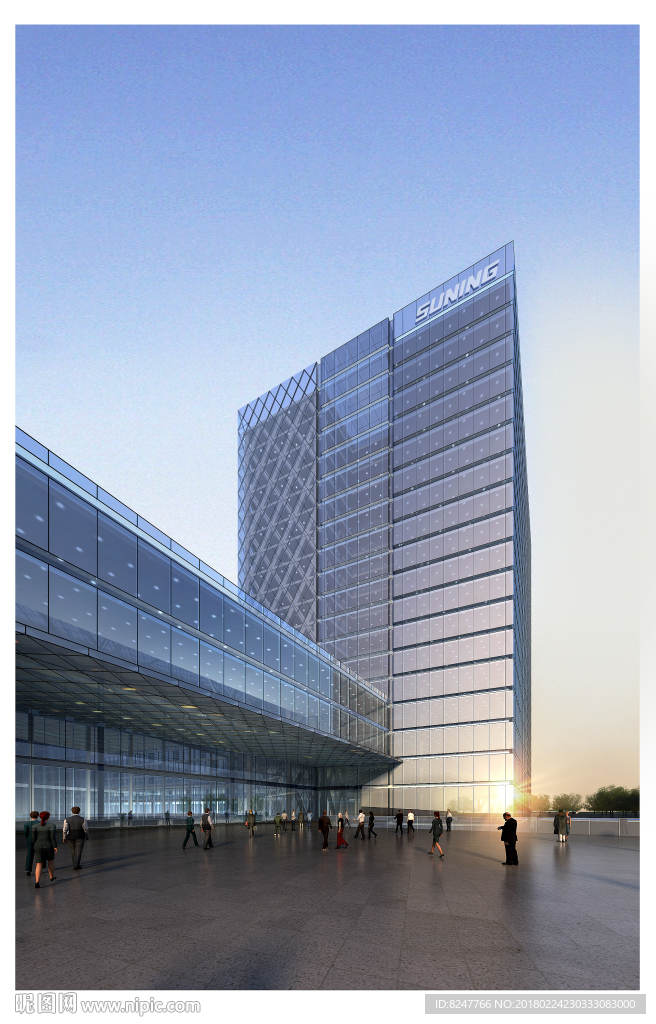 金融商务大厦建筑效果图