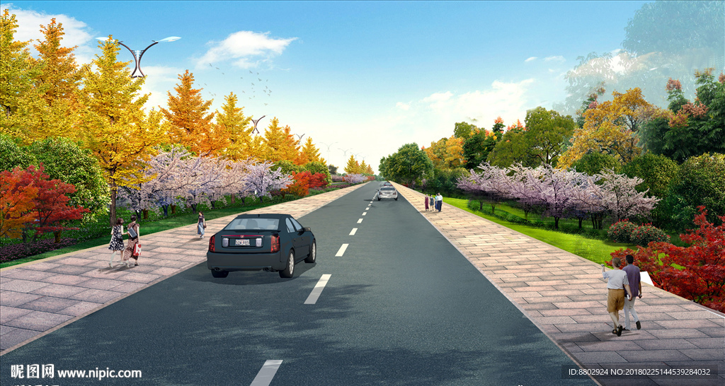 马路两侧景观设计图