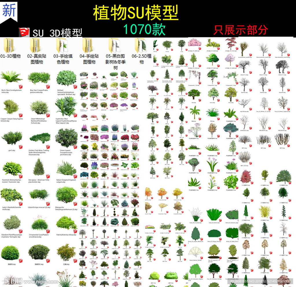 园林树木SU模型