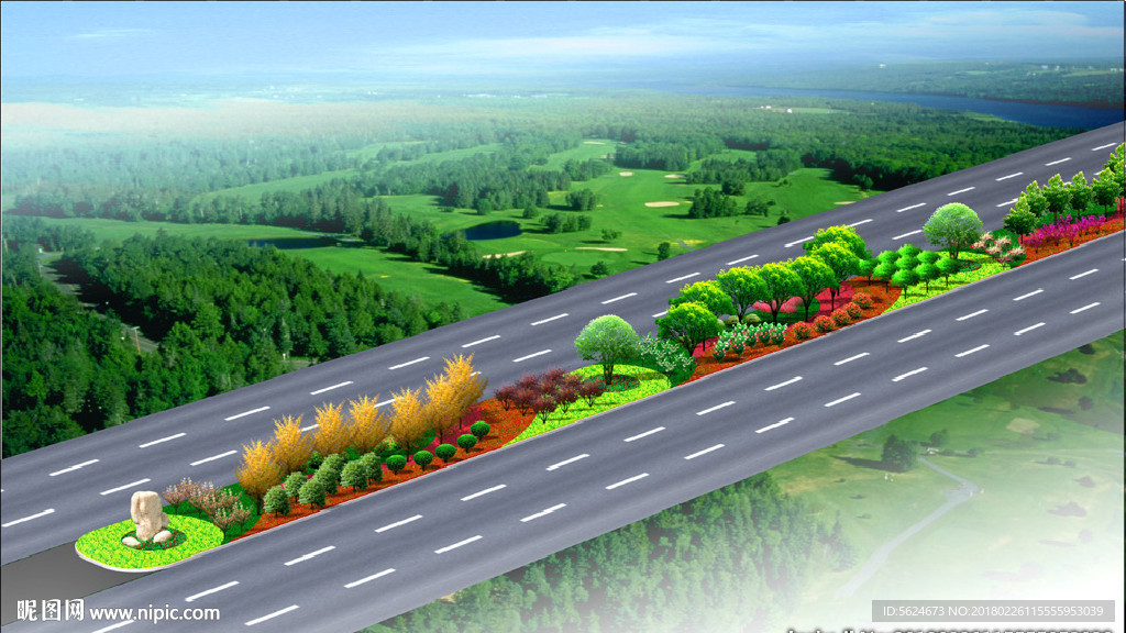 道路效果图