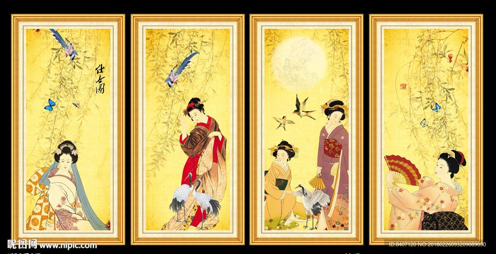 日本仕女图