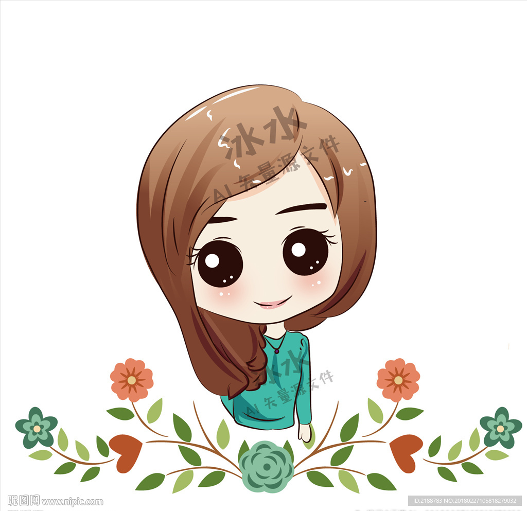 Q版手绘女孩
