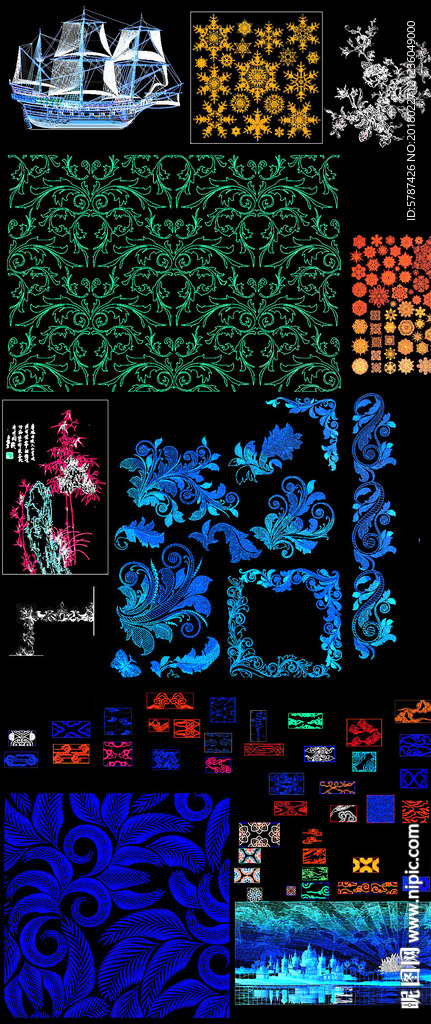 CAD装饰图案花纹