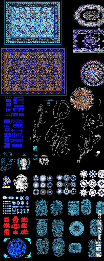 地毯图案CAD图