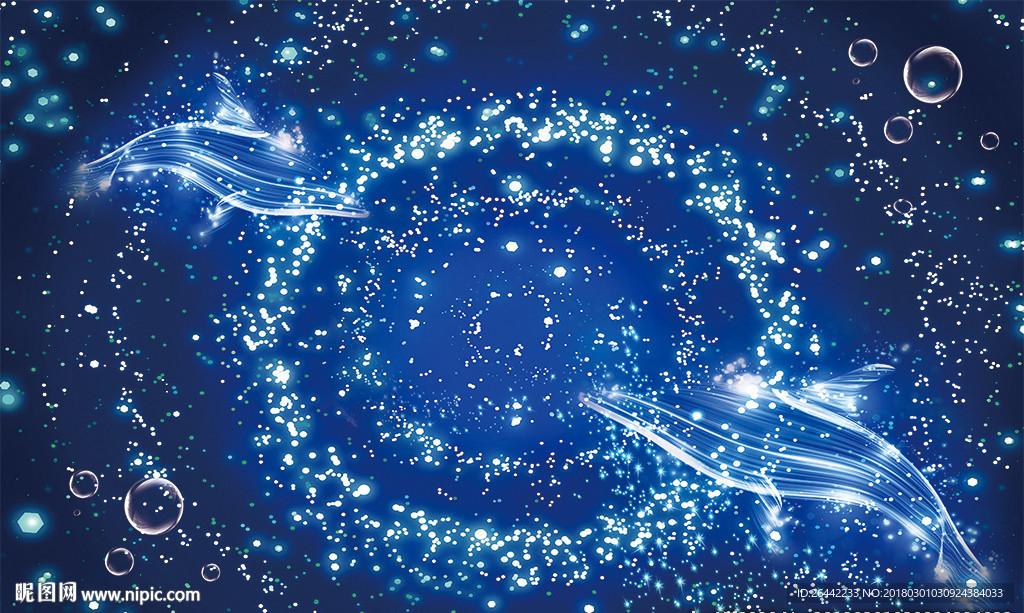 梦幻星辰海豚吊顶