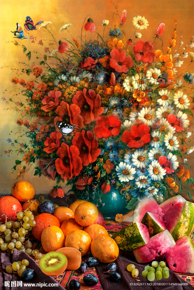花卉油画