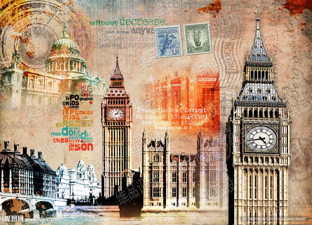 欧美风格装饰画