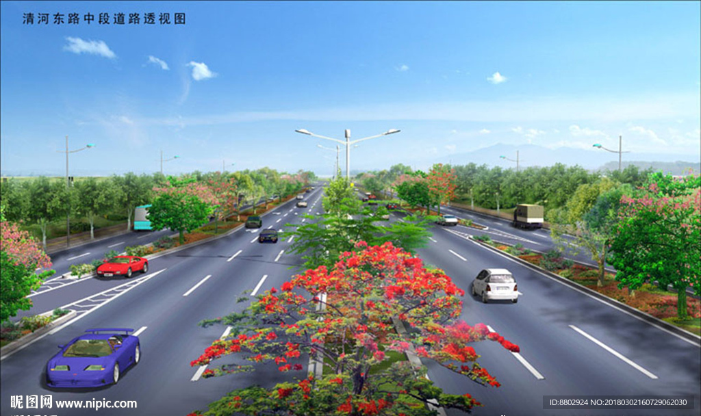 道路景观绿化设计