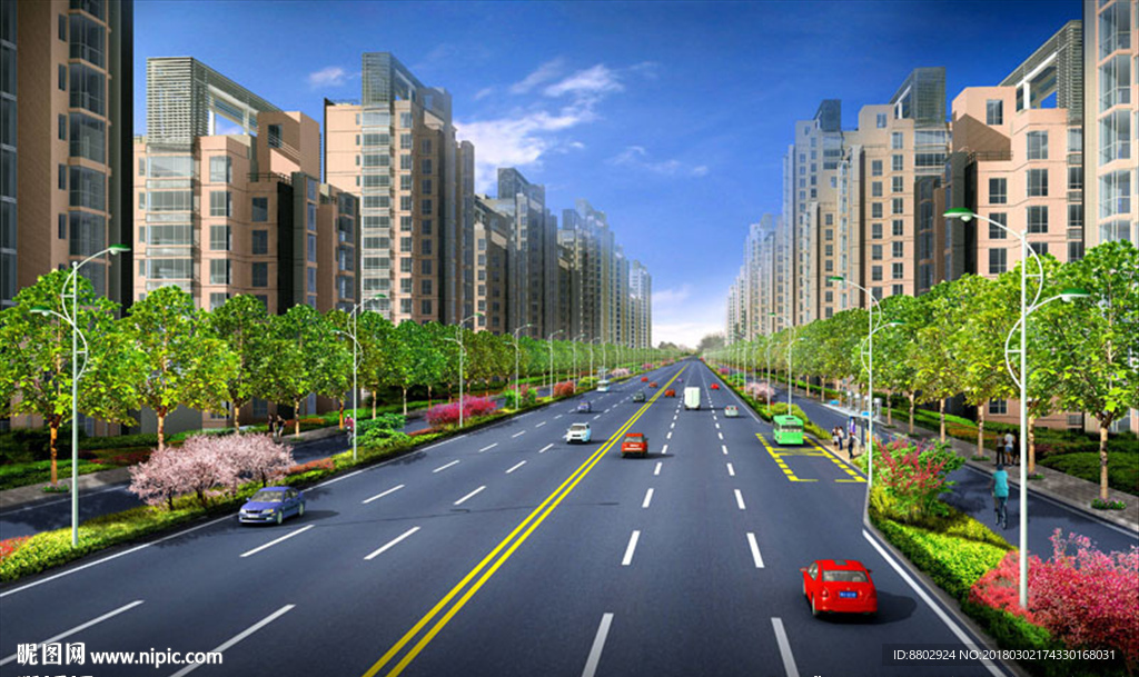 道路景观绿化设计