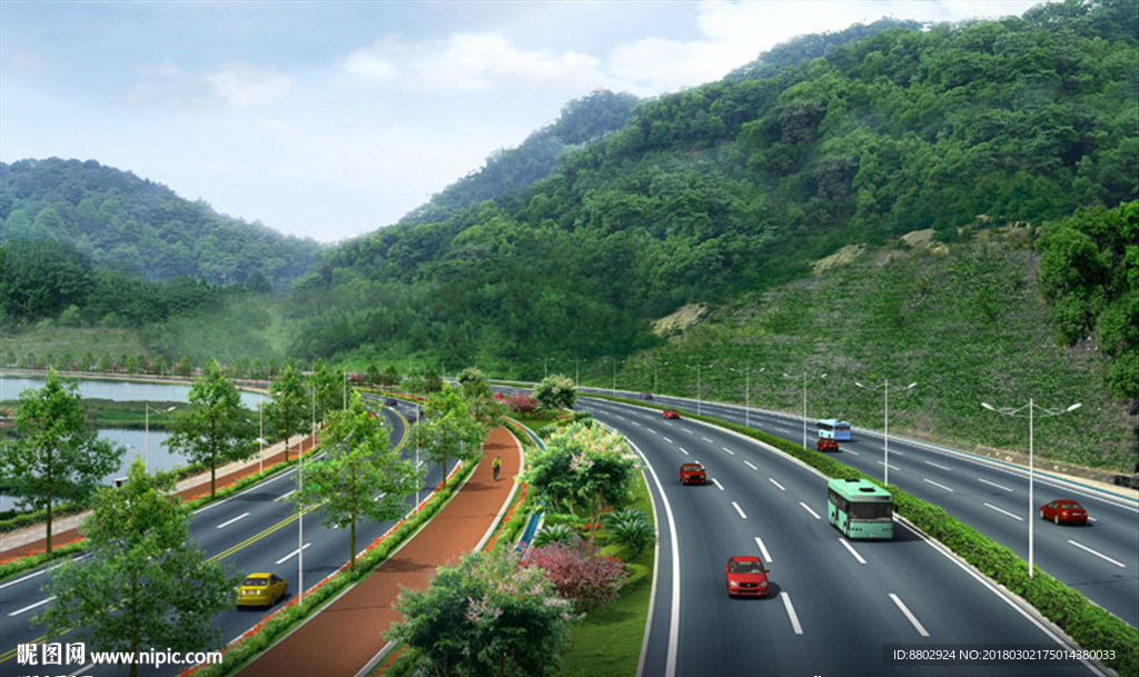 道路景观绿化设计