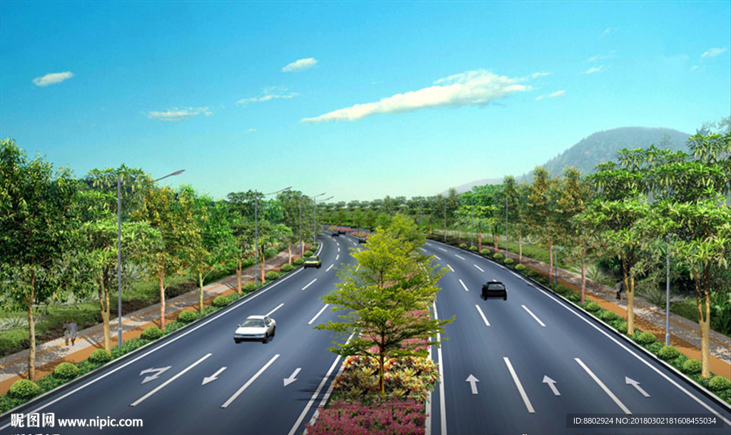 道路景观绿化设计