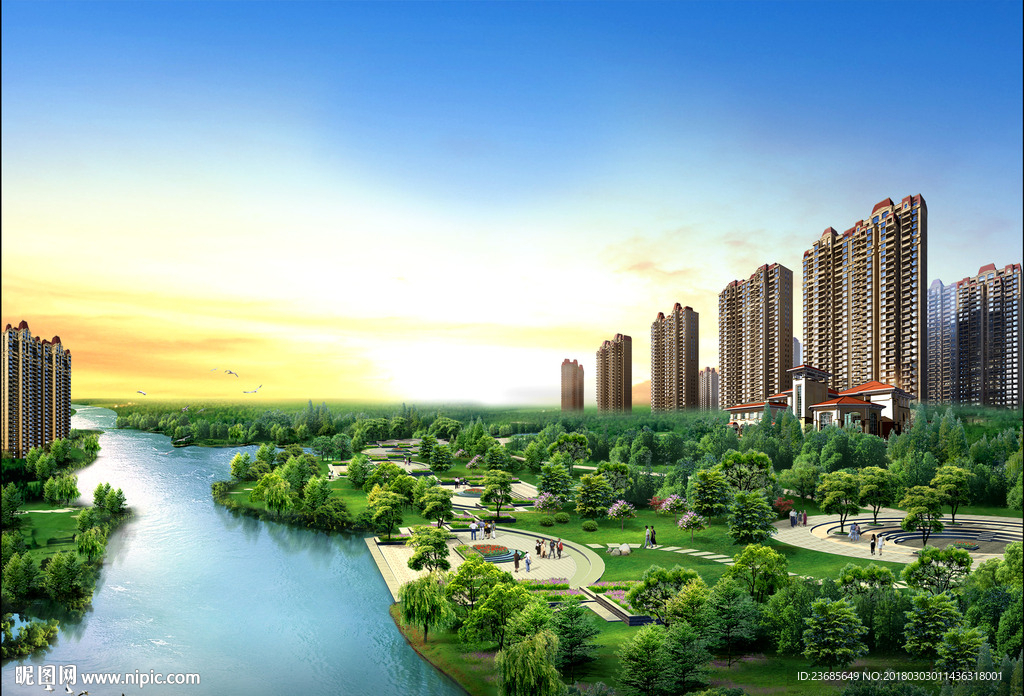 高层江景