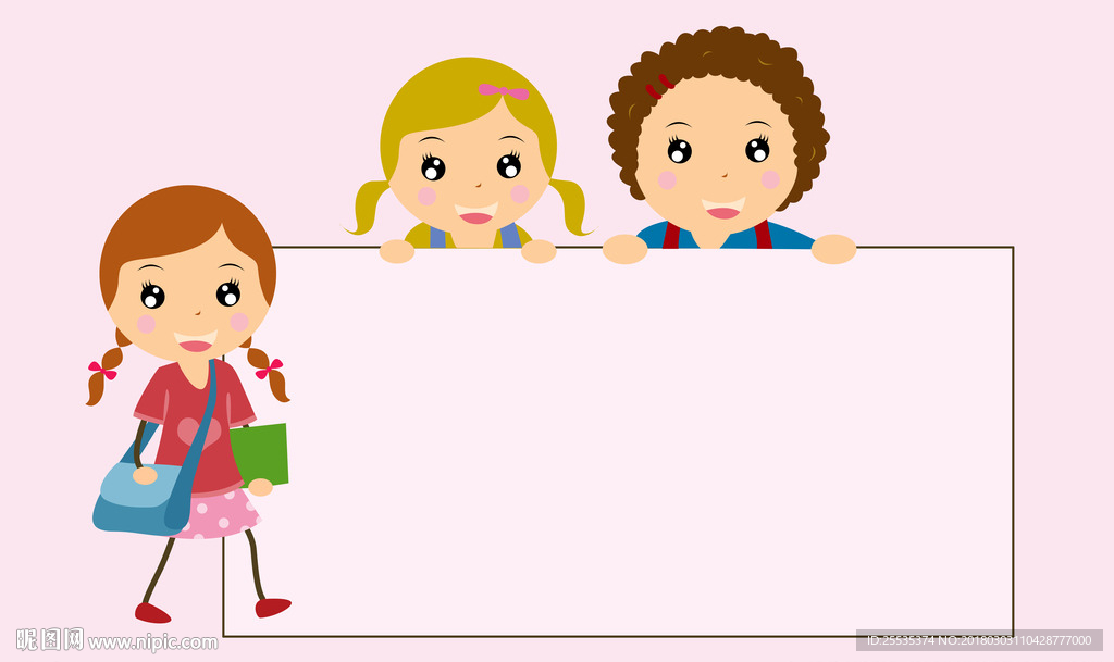 最新可爱小女孩背景图片