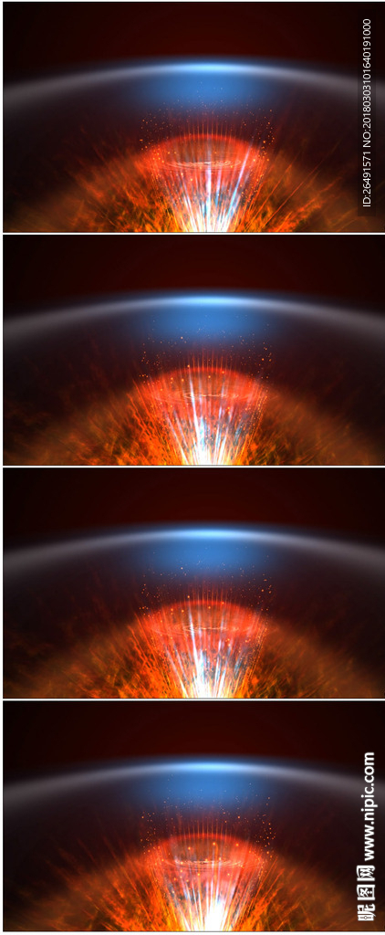 金色光线宇宙星空粒子爆炸背景