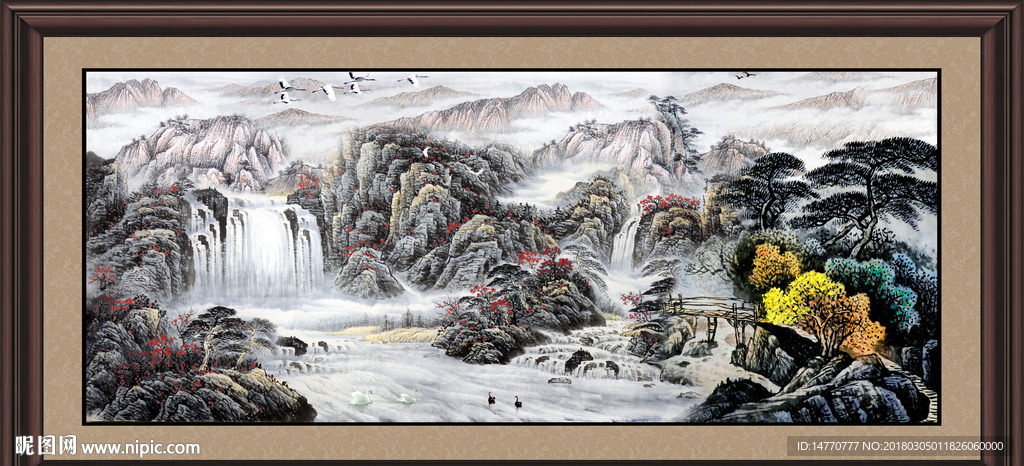 巨幅山水画