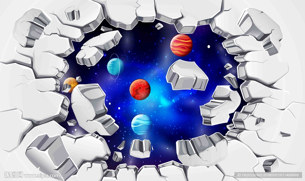 3D星空背景墙