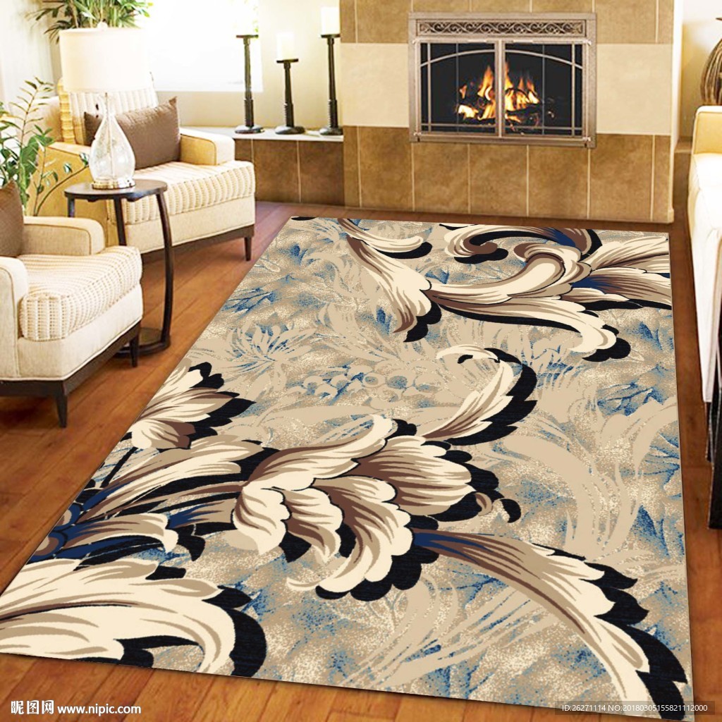 地毯展示 地毯场景 现代地毯