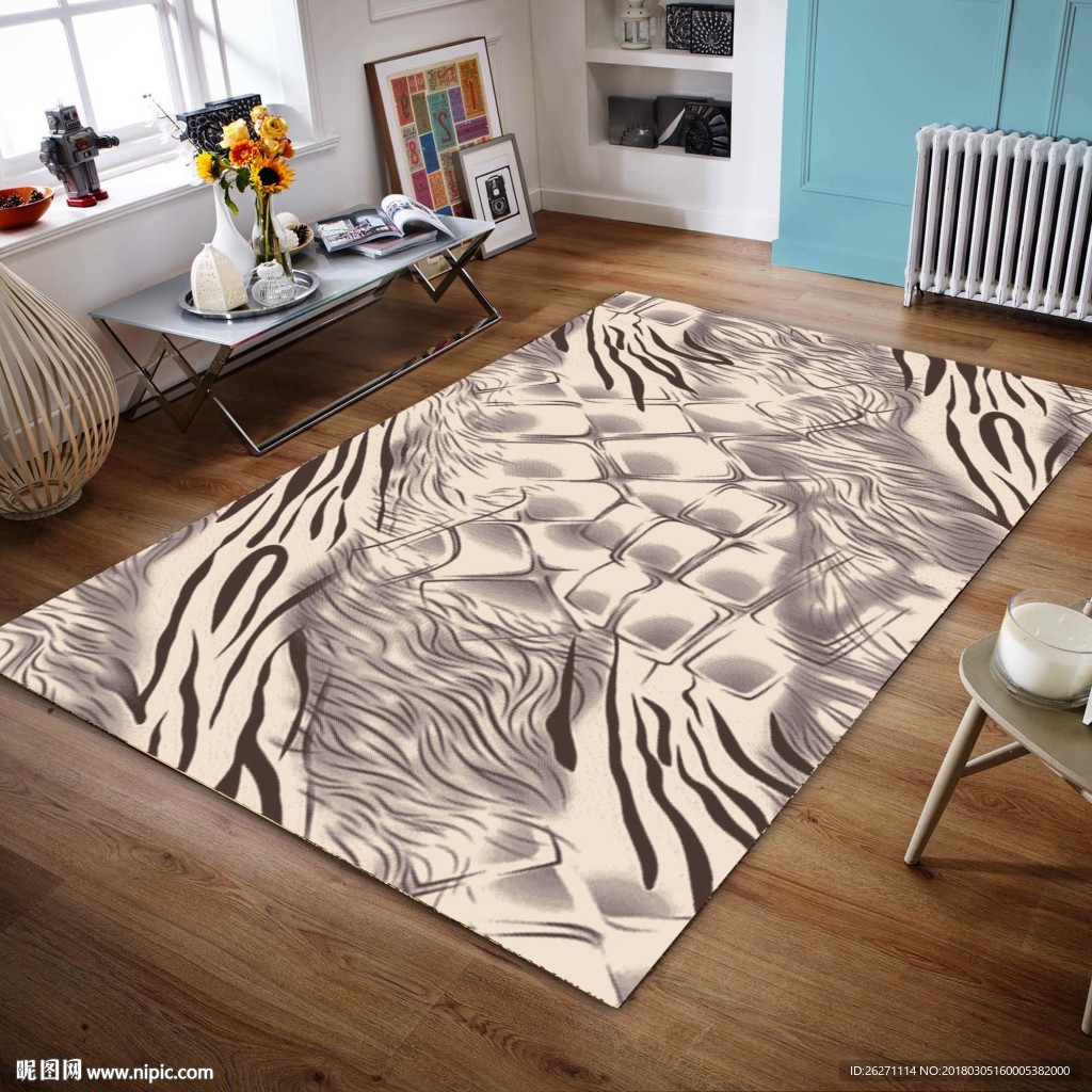 地毯展示 地毯场景 现代地毯