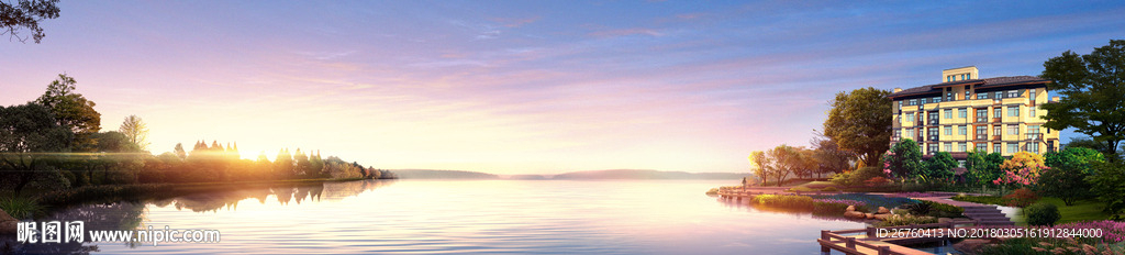 高端地产 运河 风景