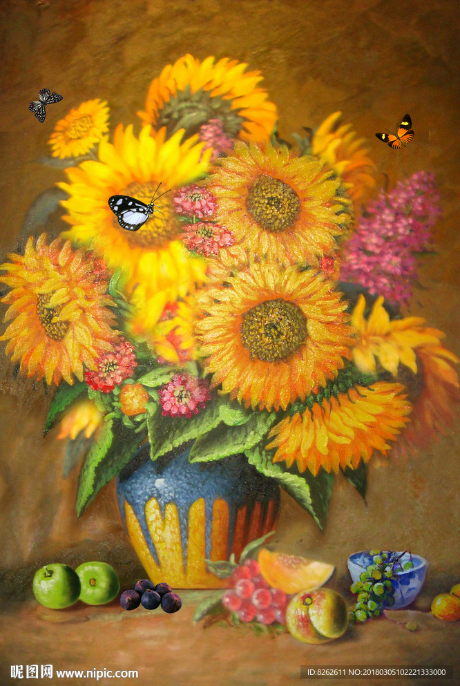 花卉油画