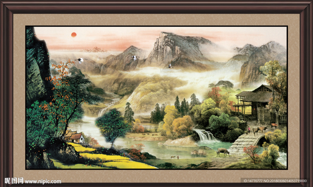 山水国画