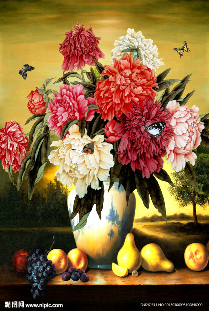 花卉油画