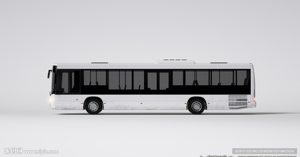 公交车样机效果图PSD文件图片