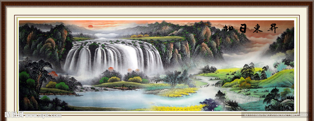 巨幅山水画