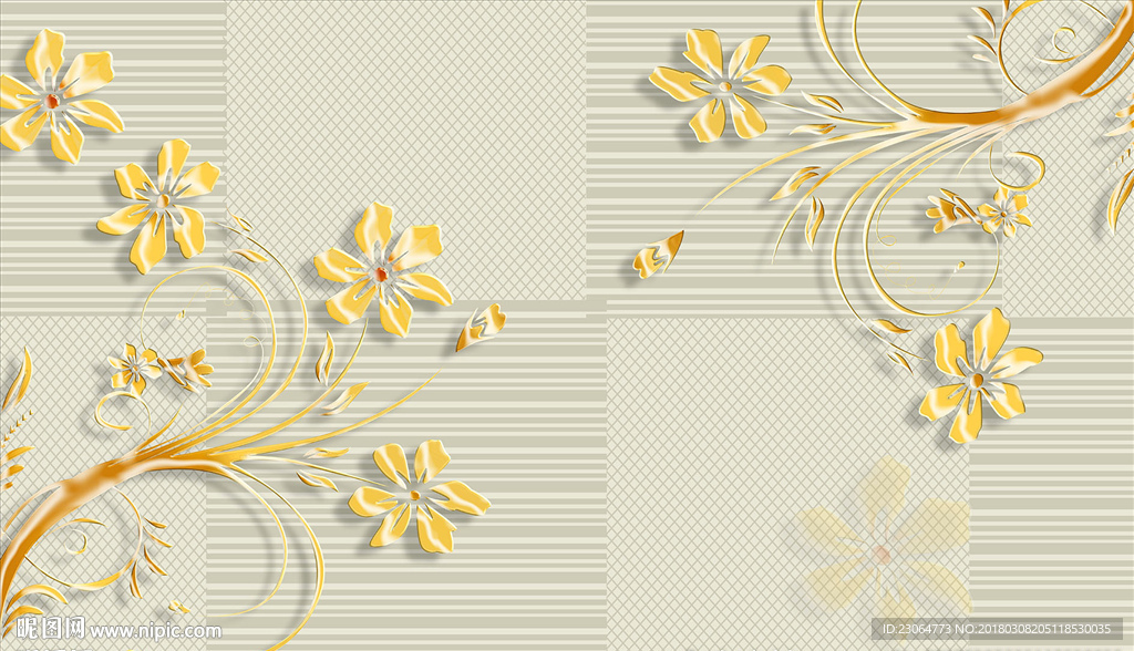 花开简约图