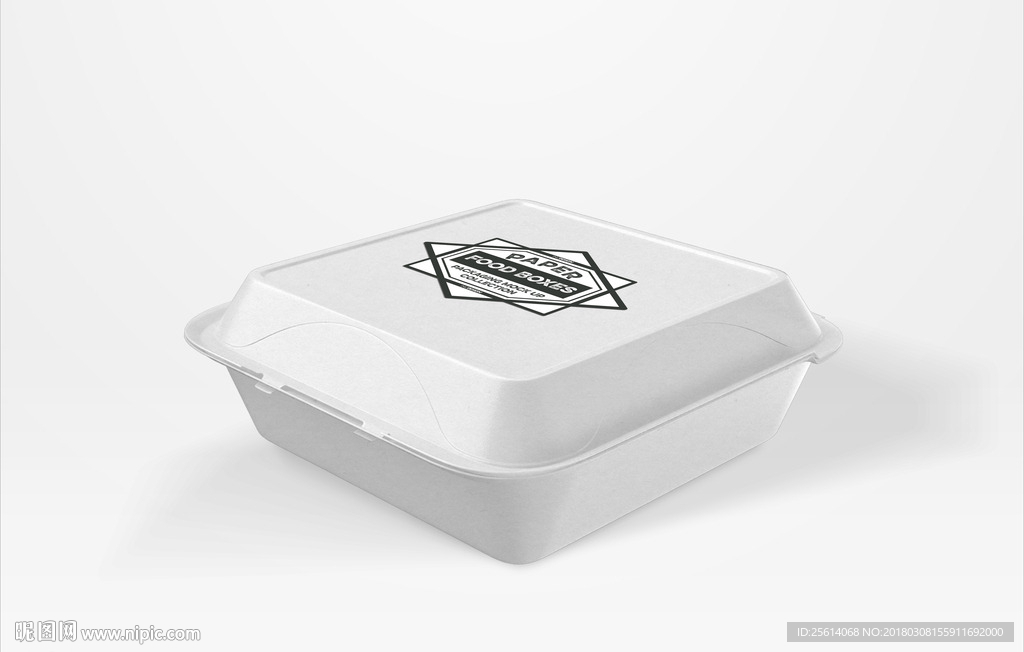 快餐盒样机